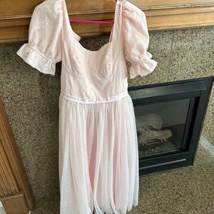 XS Ivy city pink ballerina dress for sale. Worn once!